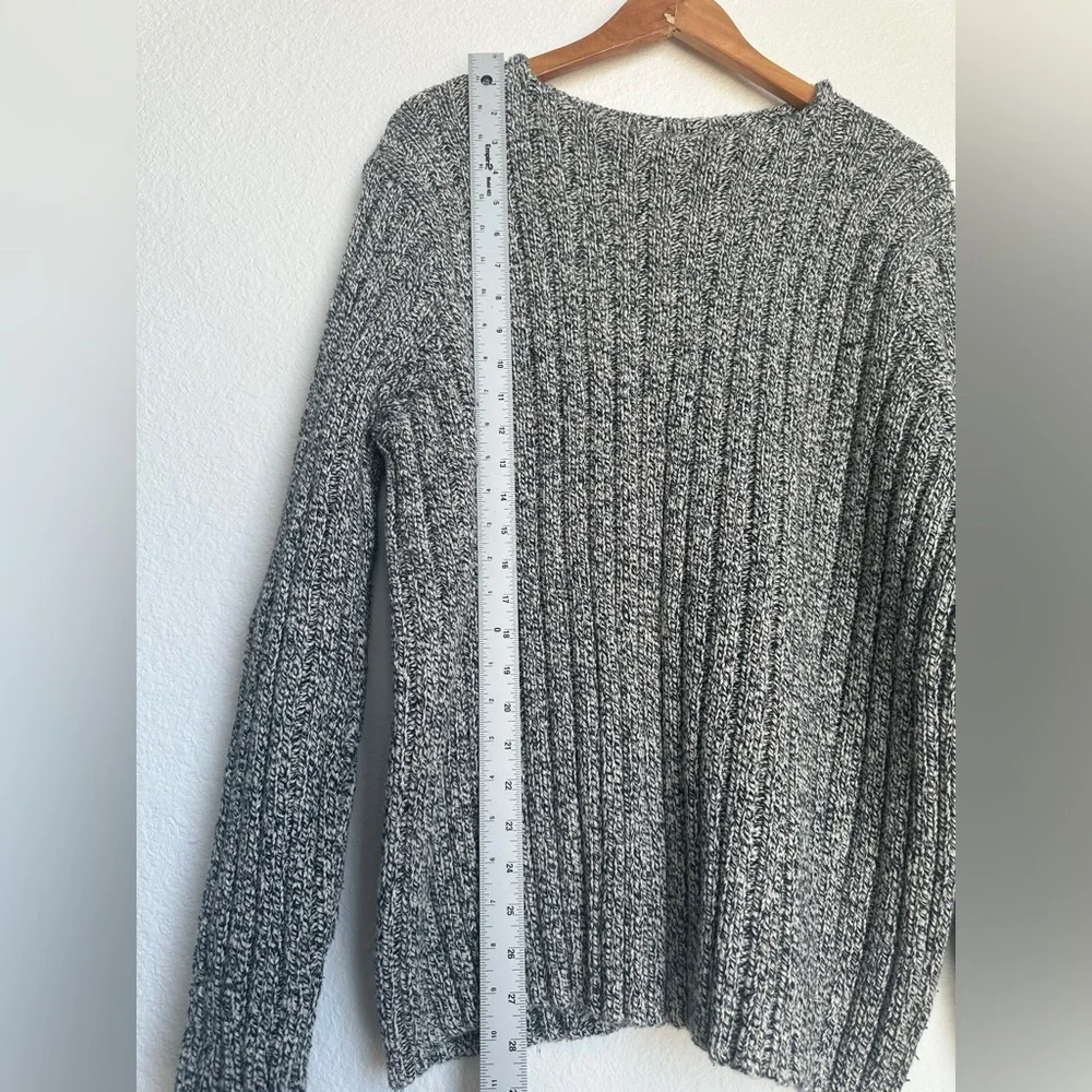 Vintage Polo Ralph Lauren Cable Knit Sweater Salt‎ & pepper Heavyweight Large